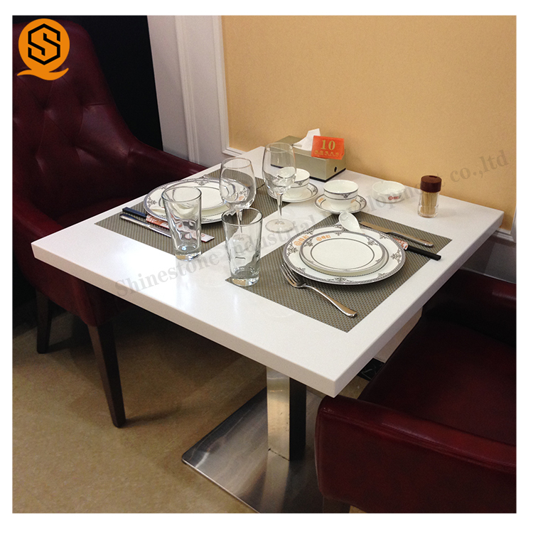 人造石餐桌咖啡厅餐厅欧式防渗色抗刮花阻燃灭菌