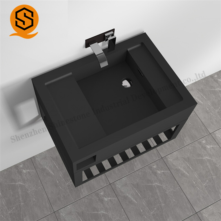 石英石厨房盆高硬度磨砂亚光黑色米色抗挂上渗色
