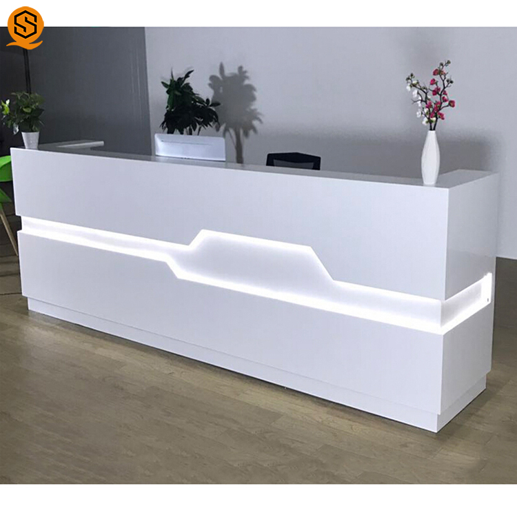 长期提供 弧形人造石接待台 供应人造石接待台 人造石接待台厂家