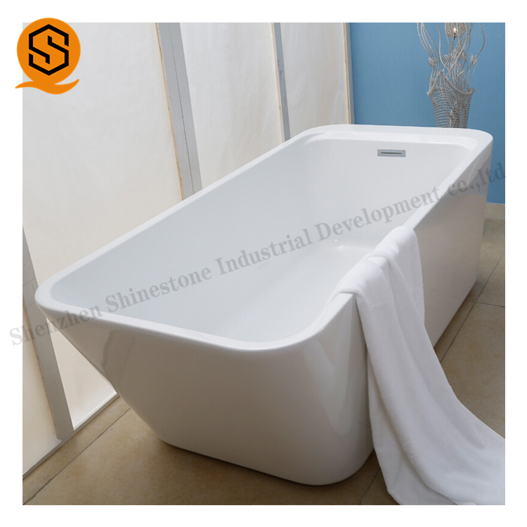 工厂定制白色人造石浴缸复合亚克力新中式家庭定制独立浴缸