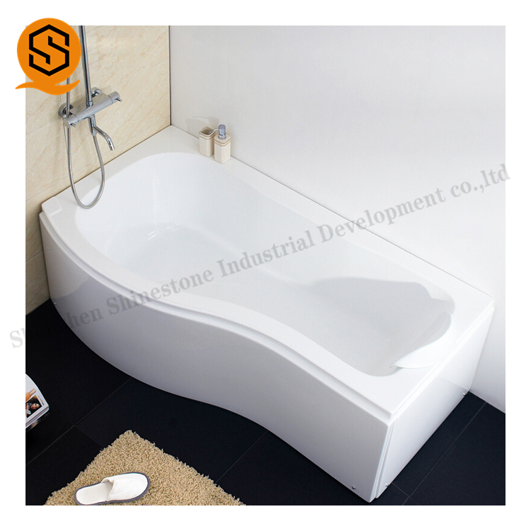人造石白色亚克力定制现代简约酒店会所家庭浴缸厂家个性定制